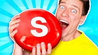 Sourest Giant Candy Challenge DIY Worlds Biggest Skittles Learn How To Prank Sour vs Edible Food [upl. by Janina]