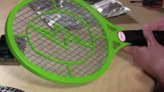 Electric fly swatter with built in rechargable battery review [upl. by Aihsotal52]