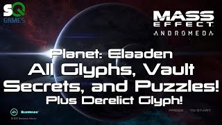 Mass Effect Andromeda Elaaden Glyph guide Skill Point Console and Data Core [upl. by Yramesor]