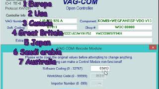 How to change Miles to Kilometers on Speedometer Vag Group [upl. by Ube798]