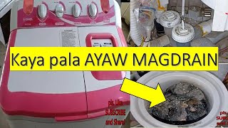 Washing Machine not Draining problem trouble shooting and repair TAGALOG [upl. by Pappas]