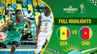 Senegal  Cameroon  Game Highlights  FIBA AfroBasket 2021 [upl. by Ailic]