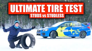 Are Studded Snow Tires Actually Better Ice Testing [upl. by Serg]