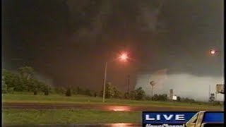 May 3 1999 Tornado  KFOR Live Coverage [upl. by Neenad]