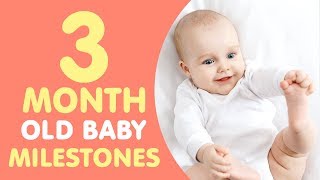 3 Months Old Baby Milestones [upl. by Carrew189]