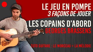 👍 Un CLASSIQUE Tuto Guitare Les Copains dAbord  Georges Brassens [upl. by Hannahoj]