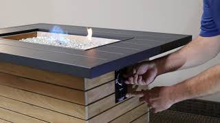 How To Light an Outdoor Gas Fire Pit Table [upl. by Pauline]