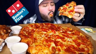 Dominos Pizza MUKBANG EATING SHOW Mukbang [upl. by Tirma]