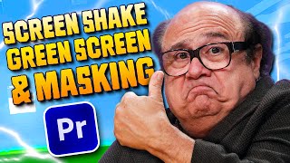 How To Edit Screen Shake Green Screen amp Masking Premiere Pro [upl. by Nnylecoj]