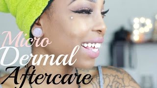 How to Care  Heal Infected Dermal Piercing [upl. by Arykat]