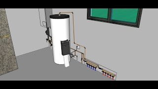 CHAUFFE EAU THERMODYNAMIQUE BRANCHEMENT ET FONCTIONNEMENT [upl. by Haag]