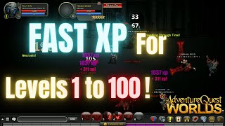 AQW Fast XP GUIDE For 2025 Level 1 to 100 AQWorlds [upl. by Nohsed]