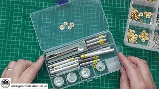 15 Snap Fasteners  Press Studs  Leather Work For Beginners [upl. by Qifahs]