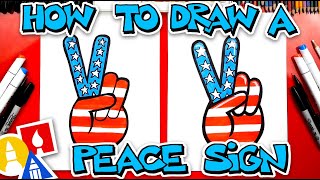 How To Draw A Peace Sign [upl. by Eerrehs]