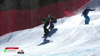 Mick Dierdorff Wins 2019 Snowboardcross World Champs  Solitude Mountain [upl. by Odraude998]