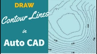 SWDTM How To Draw Contour Lines in AutoCAD Part1 [upl. by Featherstone]