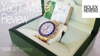 Rolex YachtMaster​ II Redesign Review 116688 18k Yellow Gold [upl. by Anahsor784]