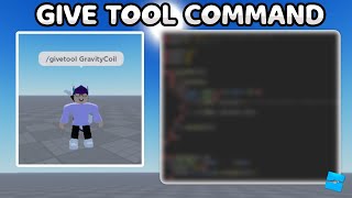 How to make a Give TOOL Command  Roblox Studio  Easy [upl. by Accalia680]