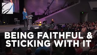 Being Faithful amp Sticking With It  Joyce Meyer [upl. by Hymen437]