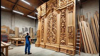 Master Carpenter – Making A Beautifully Carved And Sturdy Bedroom Door [upl. by Gay]