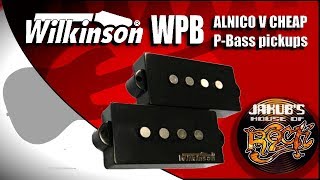 Wilkinson WPB ALNICO 5 Pbass pickups REVIEW  DEMO [upl. by Reseda]