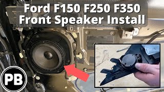 2015  2020 Ford F150 Front Door Speaker  Tweeter Install [upl. by Ayotahs]