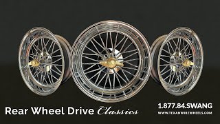 Texan Wire Wheels Rear Wheel Drive Classic Rims [upl. by Horick944]