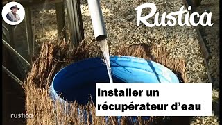 Installation dun récupérateur eau au jardin [upl. by Danit]