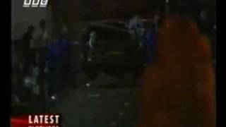 Princess Dianas car crash BBC rolling news footage [upl. by Nakah]