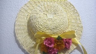 Sombrero decorativo hecho de papel [upl. by Tabina]