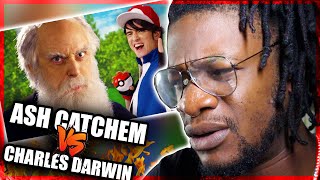 Ash Ketchum vs Charles Darwin Epic Rap Battles of History REACTION [upl. by Youngran389]