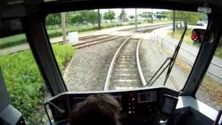 Durch das größte Straßenbahnkreuz Deutschlands  Im Führerstand der Straßenbahnlinie 3 der RSAG [upl. by Sualkin]