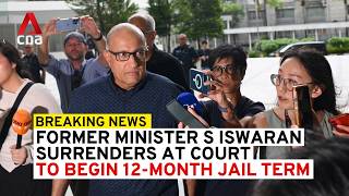 Former minister S Iswaran surrenders at Singapore State Courts to begin 12month jail term [upl. by Gustafson]