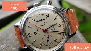 Seagull quot1963quot Reissue full review  Best mechanical chronograph you can afford [upl. by Yelah]