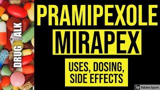 Pramipexole Mirapex  Uses Dosing Side Effects [upl. by Lagiba]