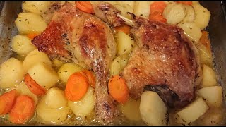 MA RECETTE DE RÔTI DE CANARD AU FOUR ACCOMPAGNE DE POMME DE TERRE [upl. by Fedora]