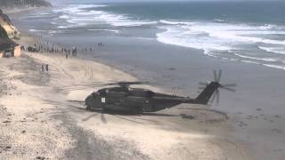 CH 53 Beach Takeoff [upl. by Farnsworth793]