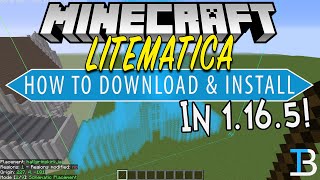 How To Download amp Install Litematica in Minecraft 1165 Get Schematics in Minecraft 1165 [upl. by Yelime330]