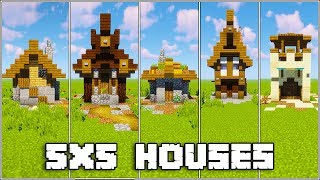 5 Minecraft 5x5 Houses Tutorial [upl. by Ban]