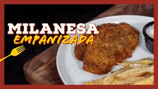 Milanesa de POLLO EMPANIZADA [upl. by Ecertal751]