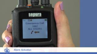 Sepura SBP8000 Portable Radio  Alarm Activations Training Video [upl. by Attenev]