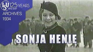 Sonja Henie NOR  European Championships Prague 1934  ISU Archives [upl. by Maurits]