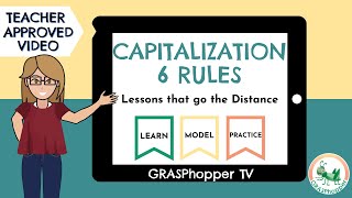 Capitalization Rules for Kids  6 Capital Letter Rules in English Teaching Video [upl. by Eibob610]