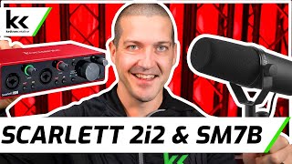 Focusrite Scarlett 2i2 amp Shure SM7B  Setup amp Demo [upl. by Car]