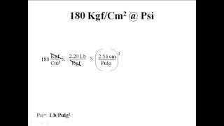 Convertir de Kgfcm2 a Psi [upl. by Georgine]