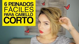 6 Peinados fáciles para cabello corto  Maiah Ocando [upl. by Japeth205]