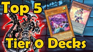 Top 5 Best Tier 0 Decks in the History of YuGiOh [upl. by Attelrak172]