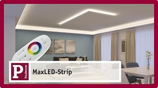 Indirekte blendfreie LED Raumbeleuchtung mit MaxLED Strips [upl. by Ahsla]