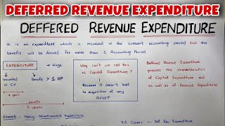 Deferred Revenue Expenditure EXPLAINED  By Saheb Academy [upl. by Tterab664]