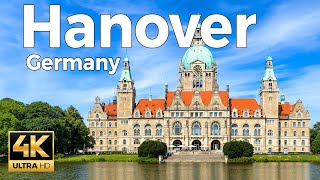 Hanover Germany Walking Tour 4k Ultra HD 60fps – With Captions [upl. by Denyse]